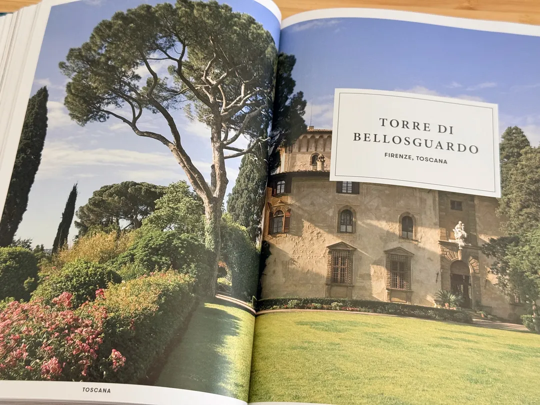 Torre di Bellosguardo in Florence: stone villa above lawns and umbrella pines