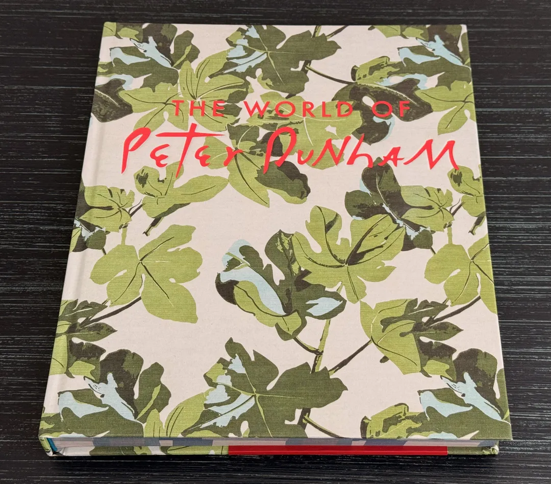 The World of Peter Dunham hardcover with a green fig-leaf print cover